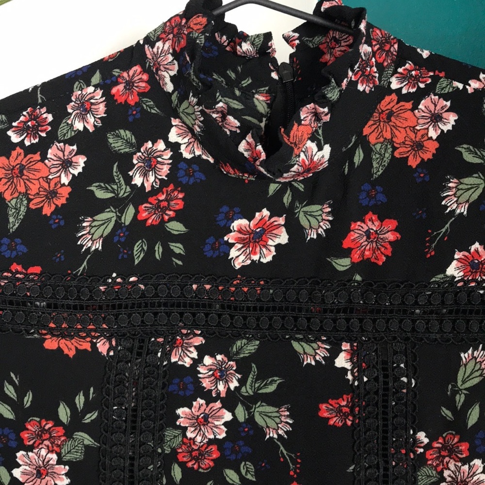 Free Generation Los Angeles black print mini dress - Picture 9 of 12